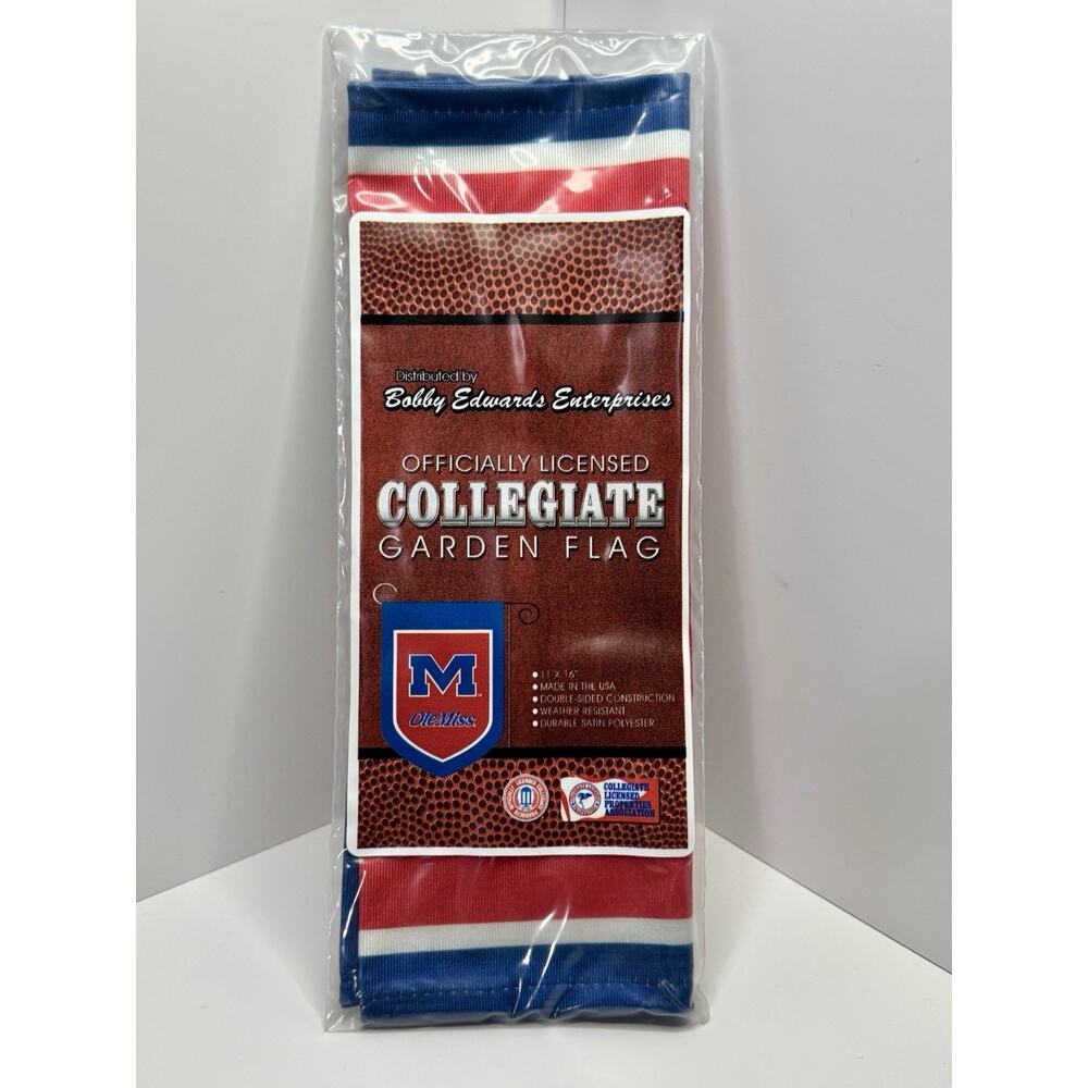 NCAA Mississippi Ole Miss 11" x 16" 2-SIDED GARDEN FLAG college